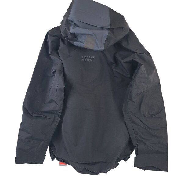 NWT Mustang Survival Guide Jacket Black Waterproof Hooded Sz M - Picture 9 of 11